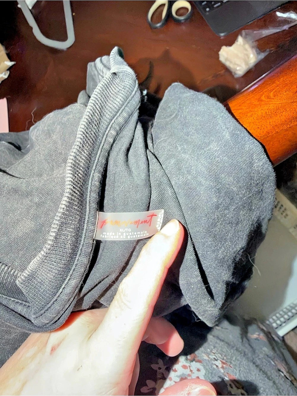 Free People Charcoal Gray Short Sleeve  romper - Picture 3 of 4